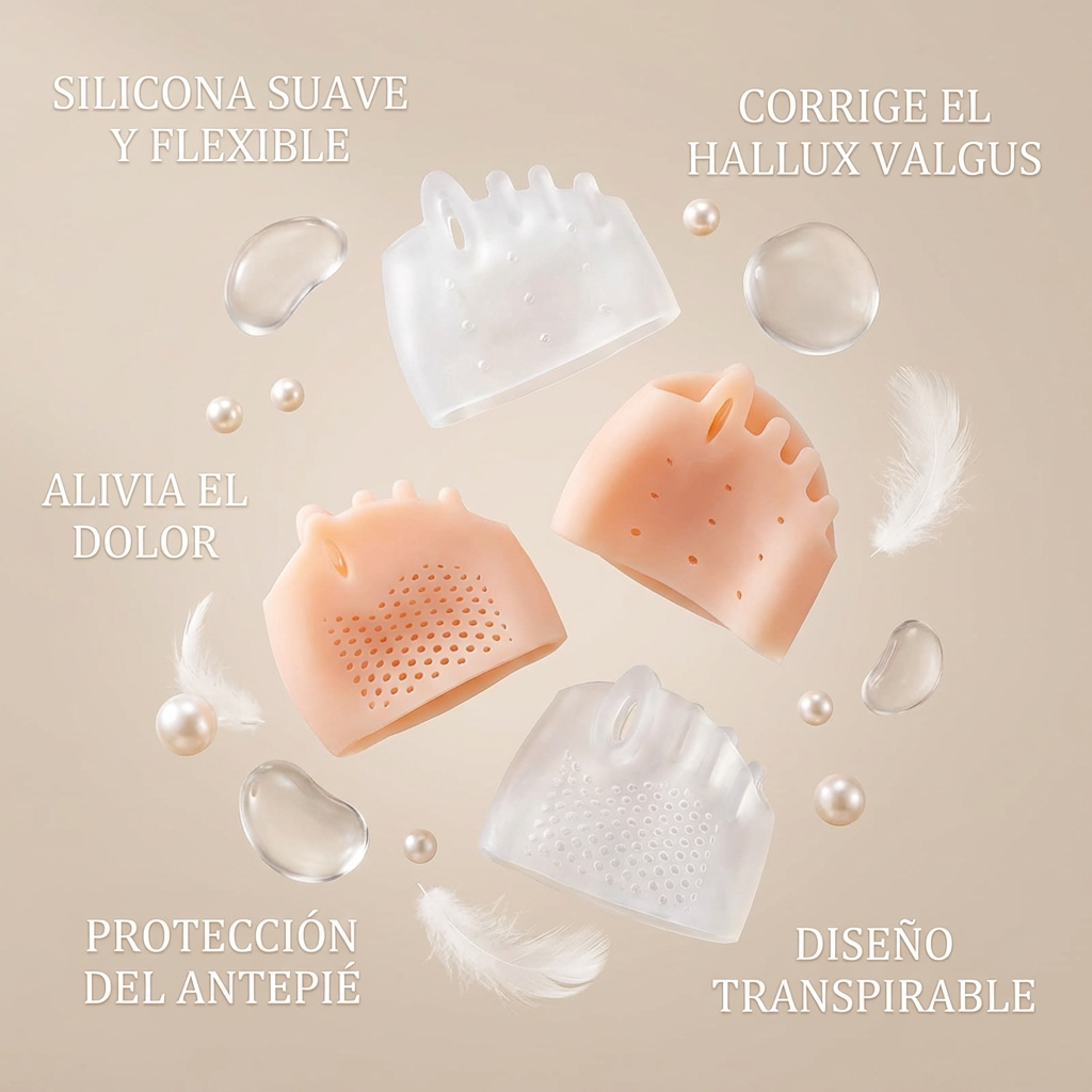 Separadores de Dedo de Silicona para Juanetes
